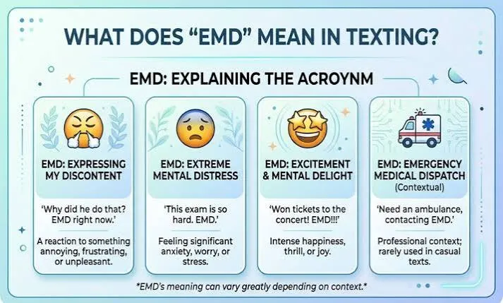 EMD Meaning In Text