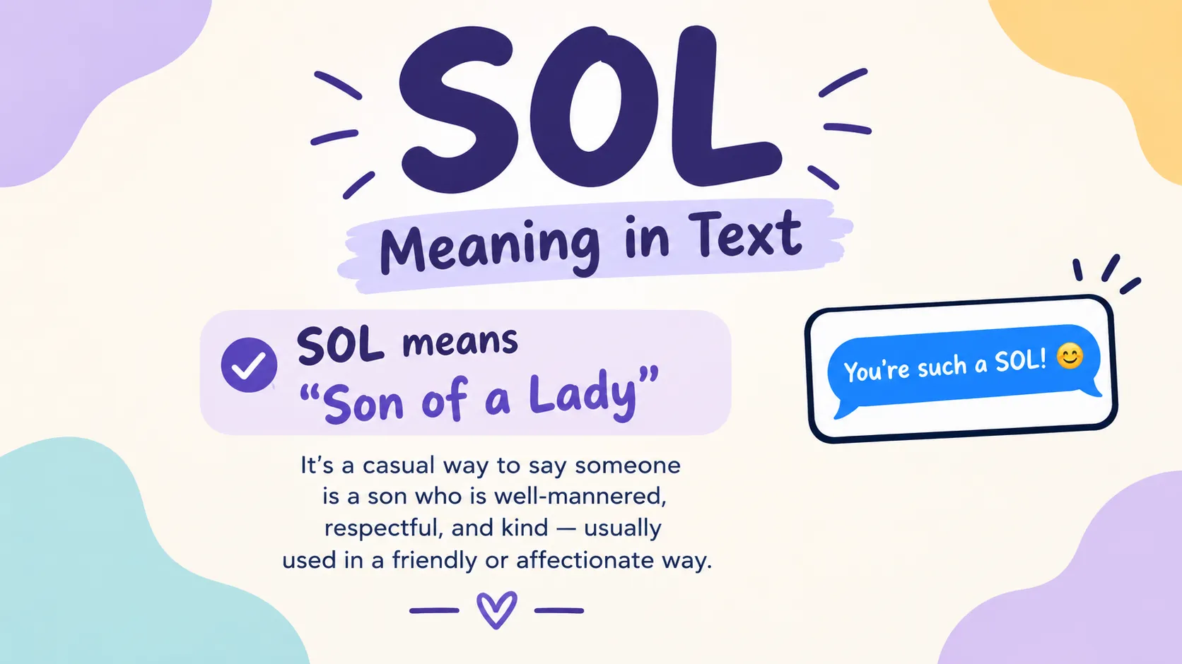 SOL Meaning in Text