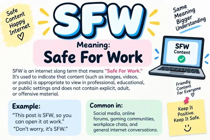 SFW Meaning in Text